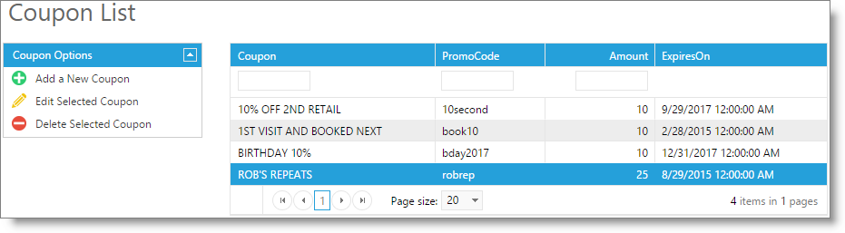 CouponList