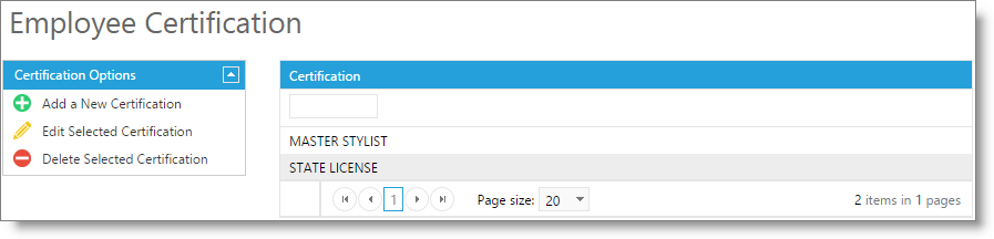 EmployeeCertificationList