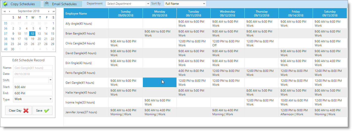 EmployeeWorkSchedule